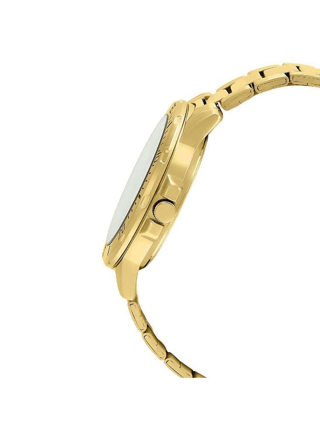 كاسيو Analog Men’s Watch MTP‑VT01G‑9EVUDF, 45 mm Gold Dial, Gold Stainless Steel Case & Band, Water‑Resistant - Image 3